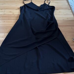 Amanda Uprichard Black Asymmetrical Dress with slit